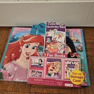 Disney Princess read, sticker, color and draw new